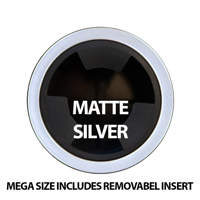 Mega - Matte Silver Rim (+$12.00)